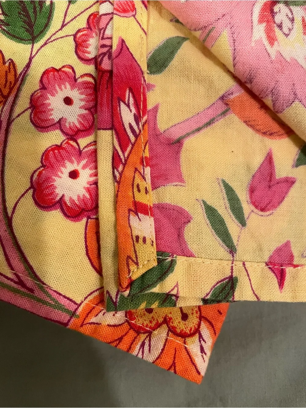 APRIL CORNELL 100% Cotton vintage Napkins Floral ~15.5